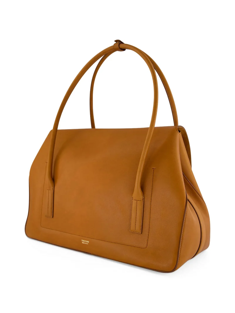 Alternative view of Geanta TOM FORD padlock-detail leather shoulder