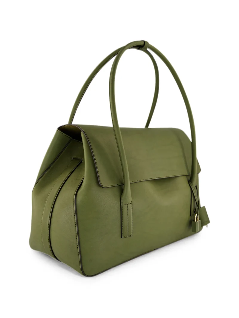 Alternative view of Geanta TOM FORD padlock-detail leather shoulder verde