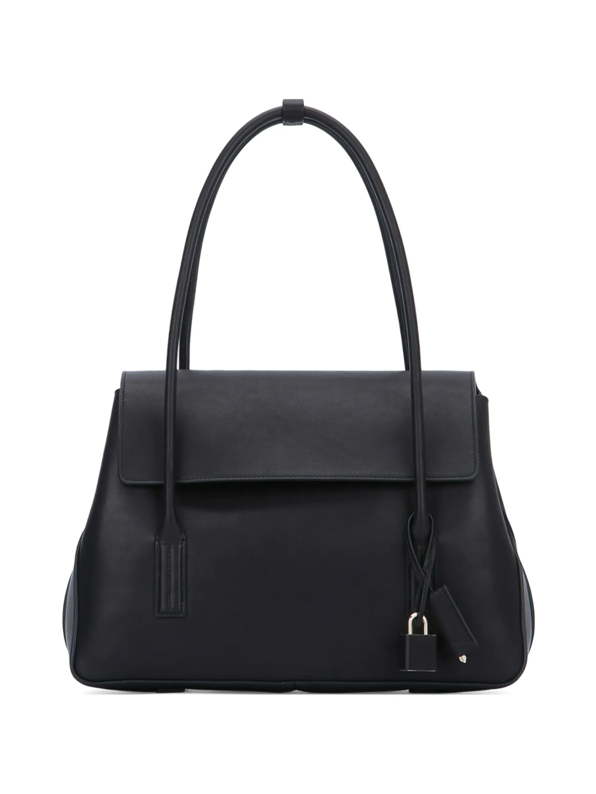 Geanta TOM FORD padlock-detail leather tote negru