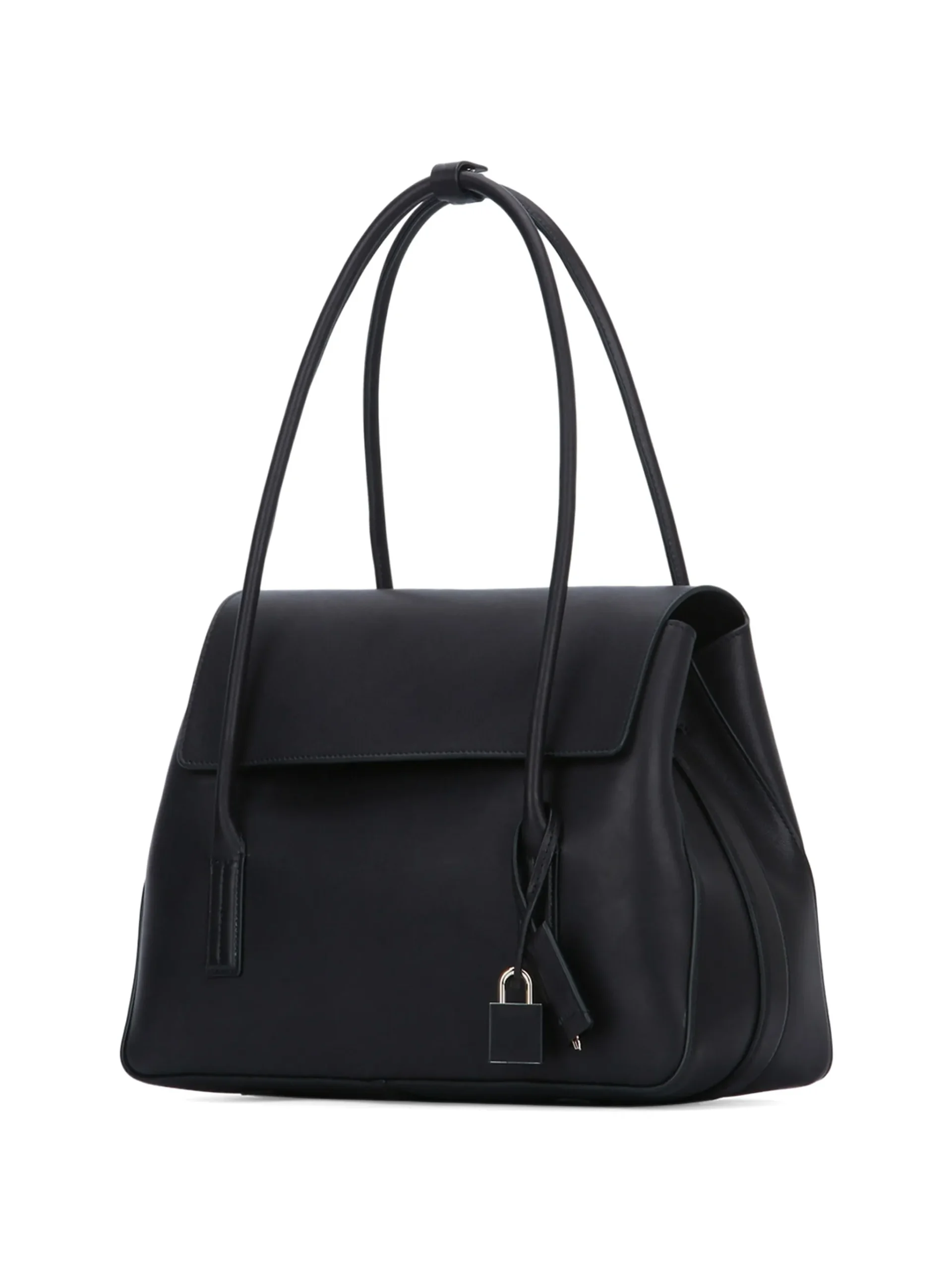 Geanta TOM FORD padlock-detail leather tote negru - imagine 3