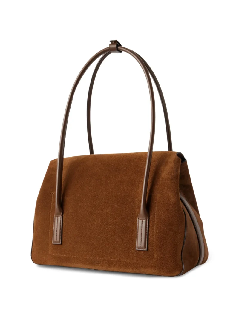 Alternative view of Geanta TOM FORD padlock-detail suede shoulder maro