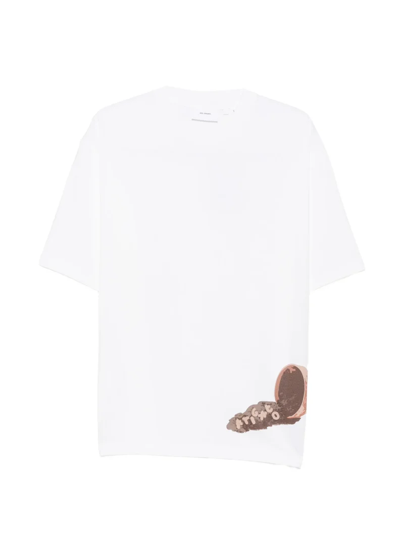 Tricou Axel Arigato Fallen graphic-print alb