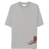 Tricou Axel Arigato Fallen graphic-print gri