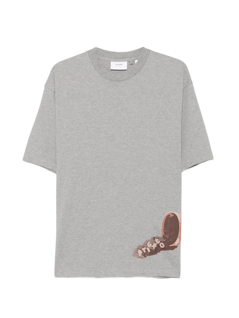 Tricou Axel Arigato Fallen graphic-print gri