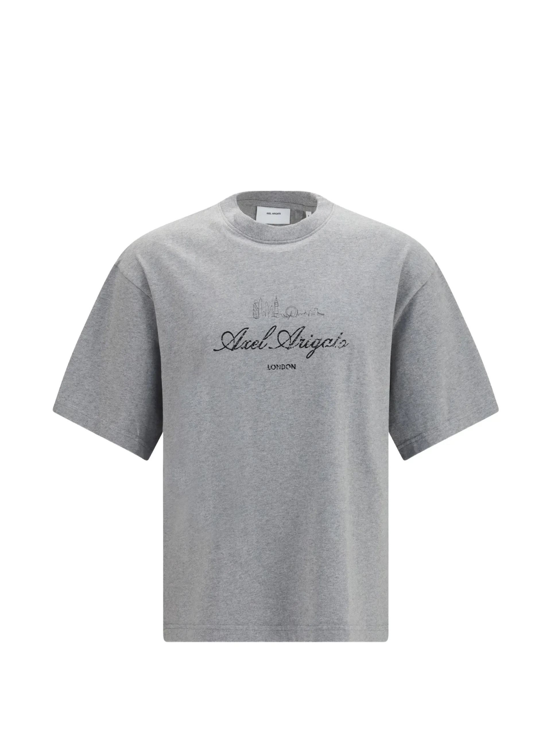 Tricou Axel Arigato logo-print gri