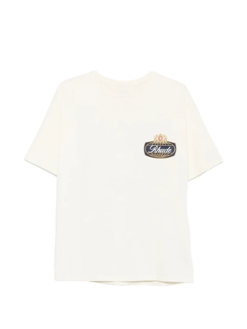 Tricou RHUDE Safari Crest alb