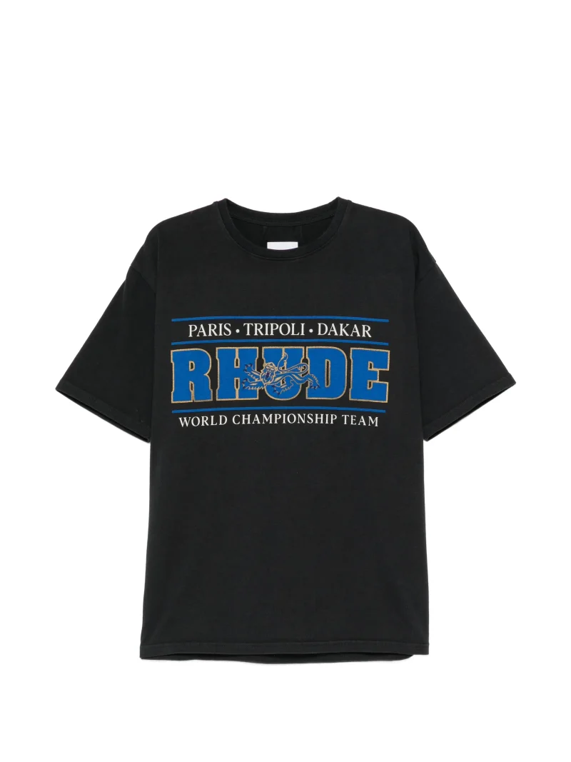 Tricou RHUDE logo-print negru