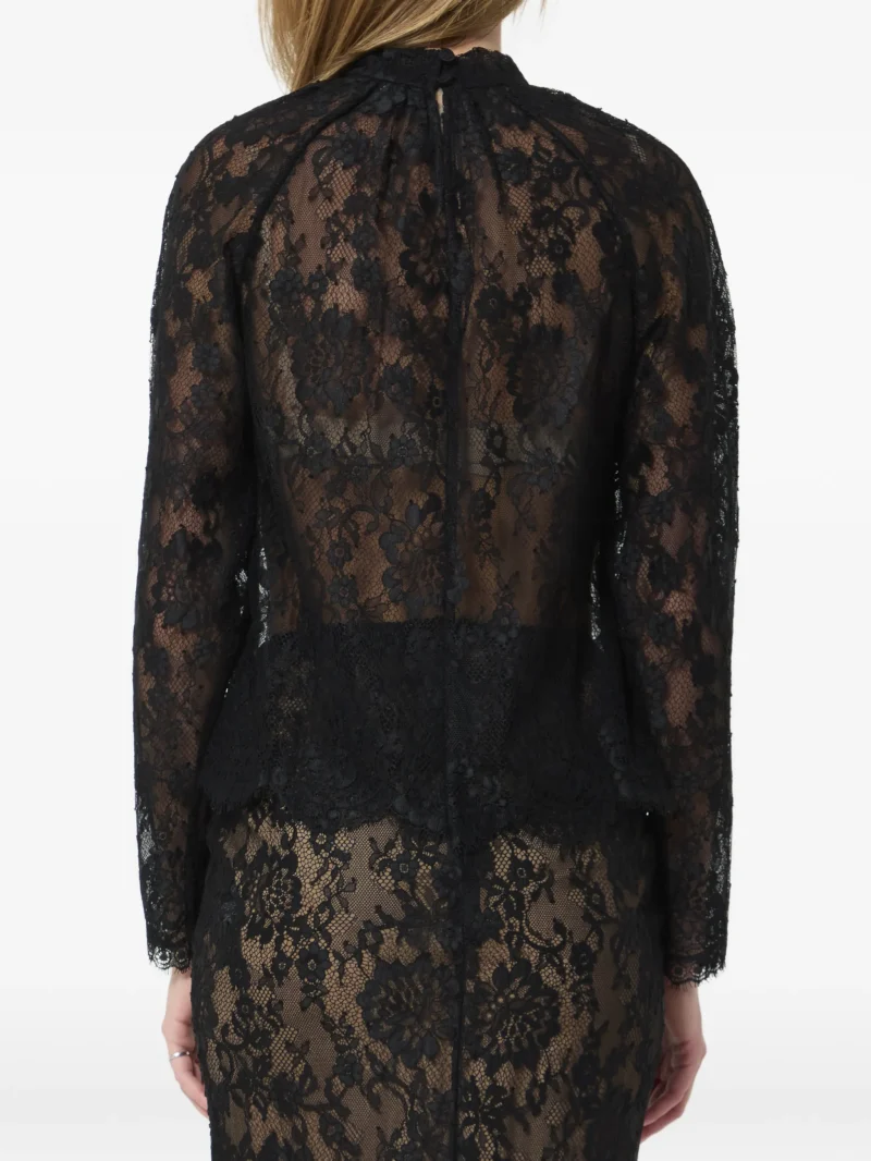 Alternative view of Bluza Self-Portrait Laced negru