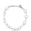 Bratara Self-Portrait Crystal-Embellished Multi-Shape argintiu