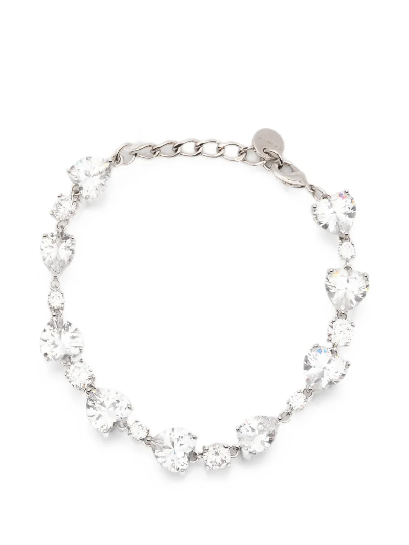 Bratara Self-Portrait Crystal-Embellished Multi-Shape argintiu
