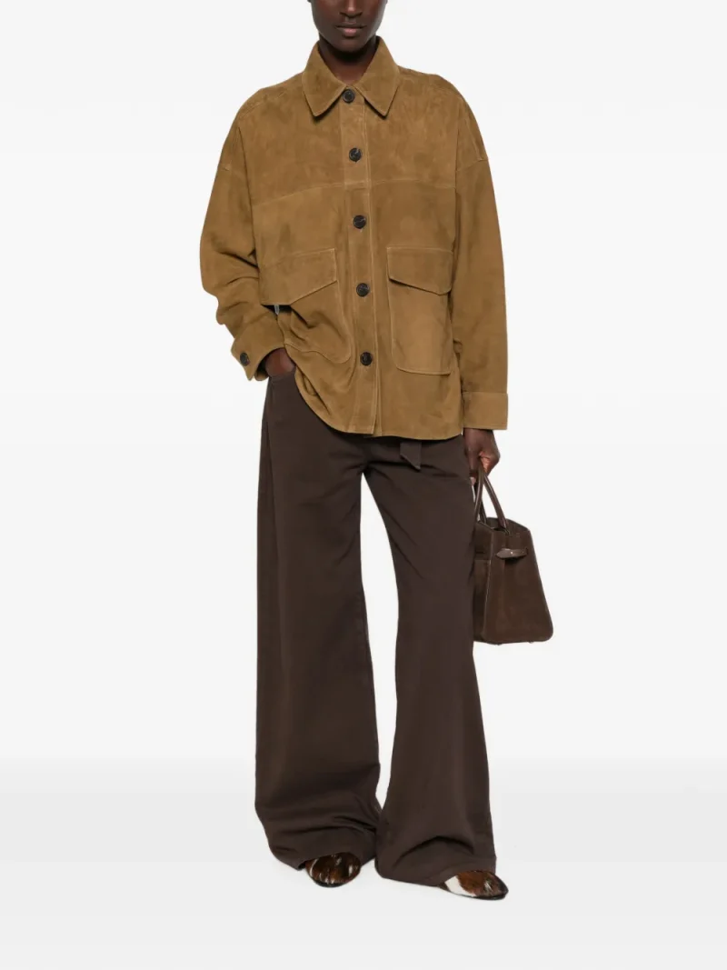 Camasa ARMA Kaylee Suede khaki - imagine 4