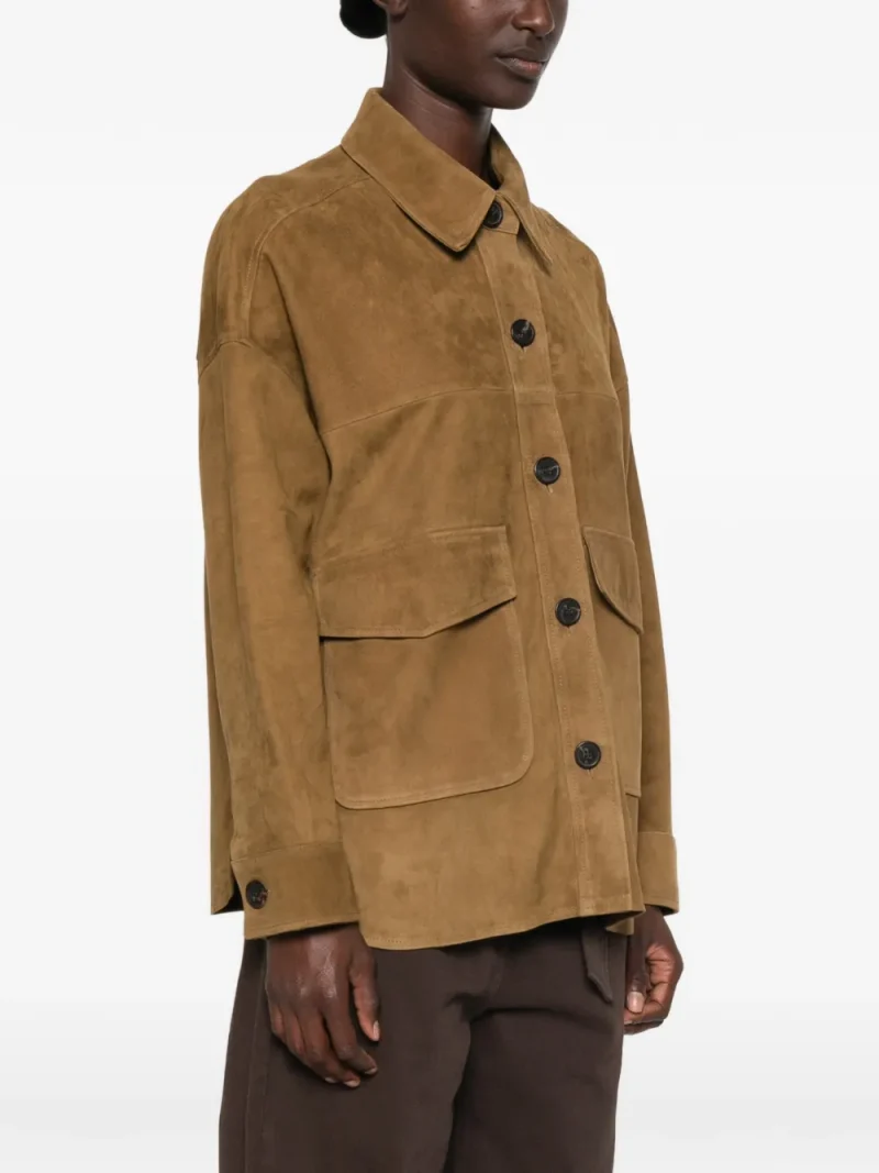 Camasa ARMA Kaylee Suede khaki - imagine 3