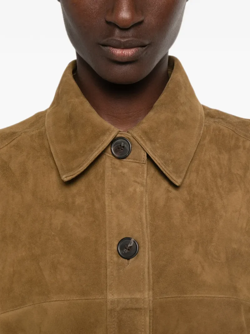 Camasa ARMA Kaylee Suede khaki - imagine 5