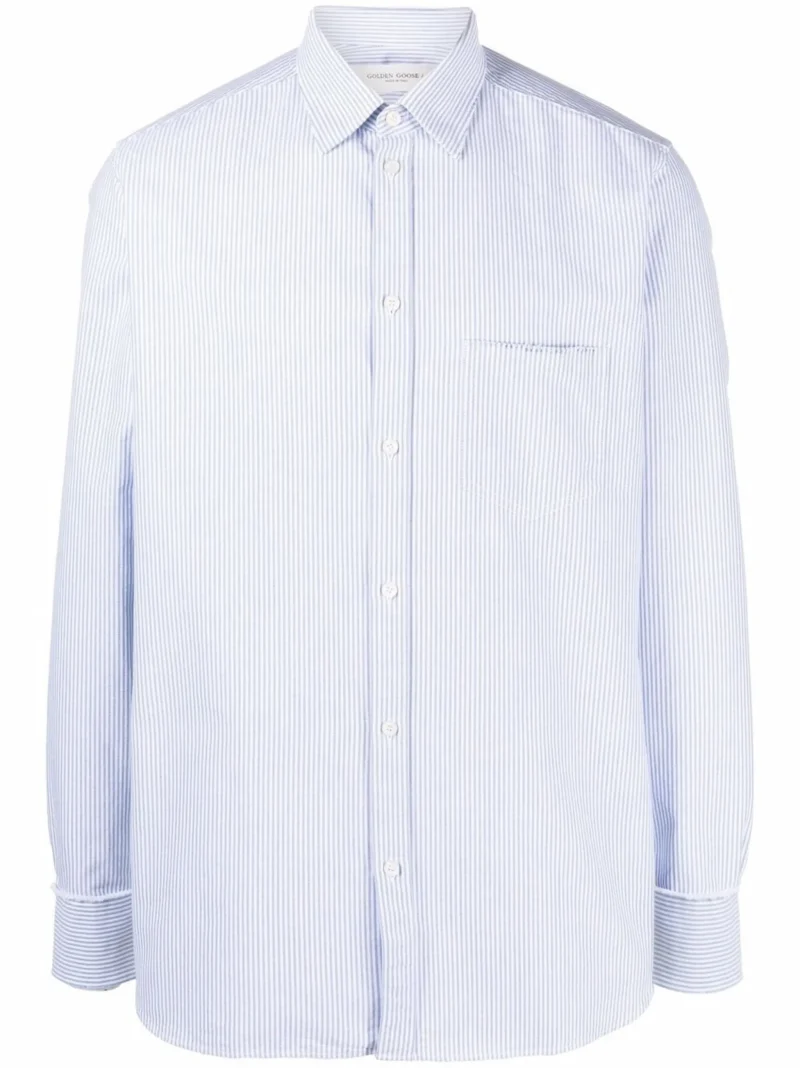 Camasa Golden Goose Striped albastru