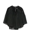 Camasa Marant Etoile Polda Crochet-Knit Pintuck negru
