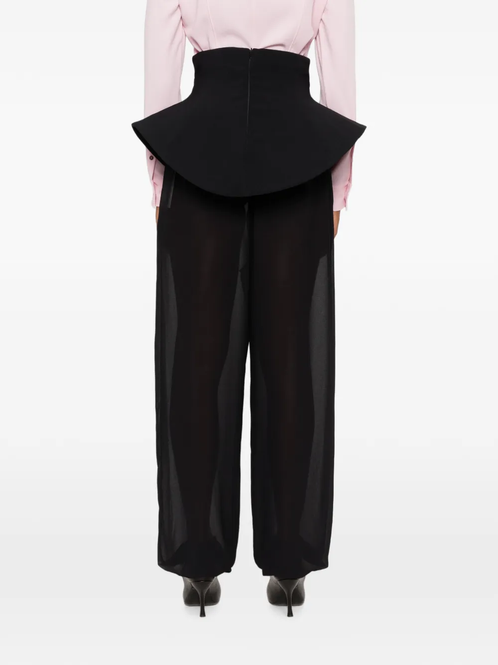 Accesoriu talie A.W.A.K.E. Mode Sculptural Zip-Fastening negru - imagine 2