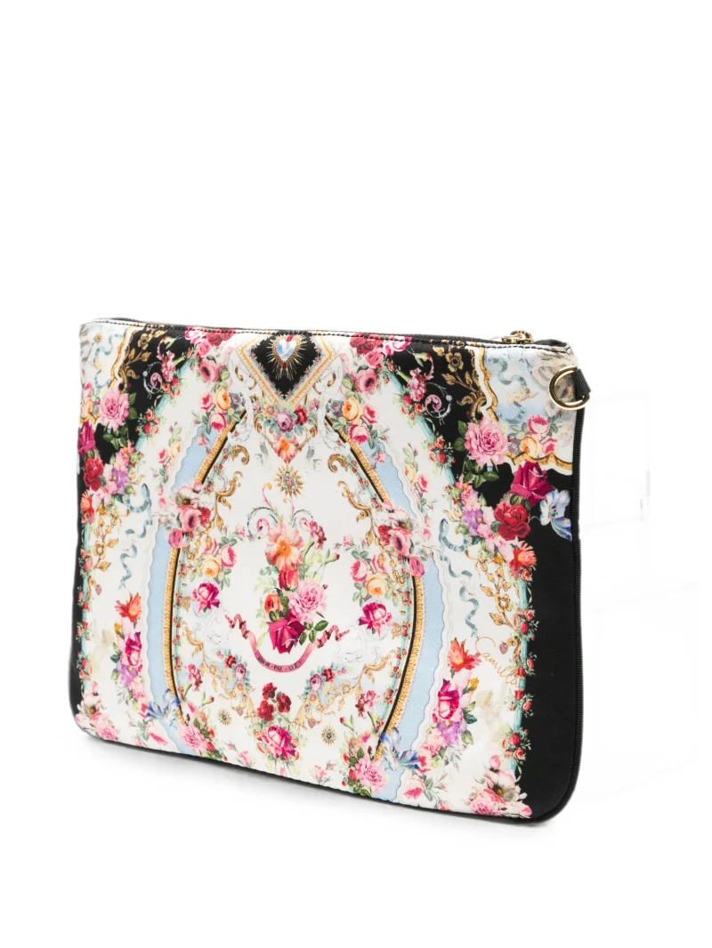 Alternative view of Geanta clutch Camilla Floral-Print Crystal-Embellished multicolor