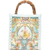 Geanta tote Camilla North South Floral-Print Bamboo-Handle multicolor