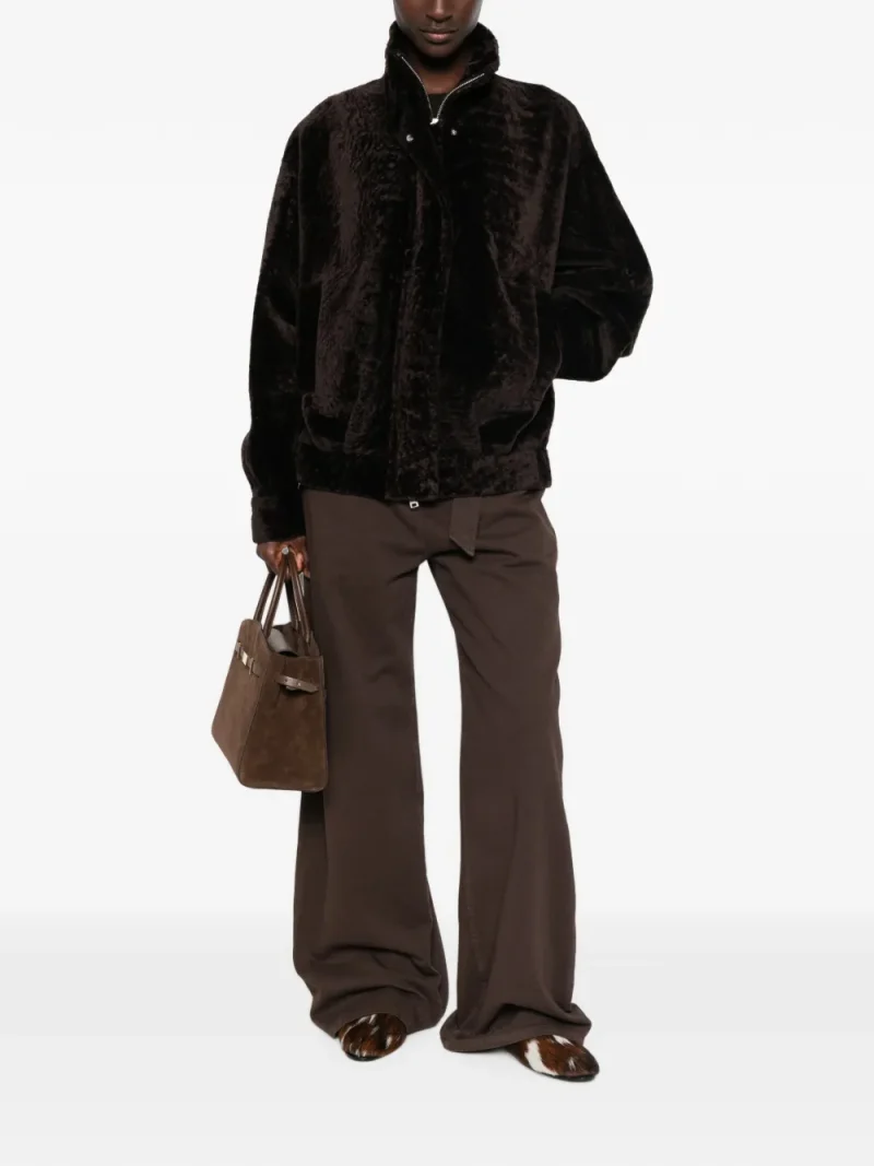 Jacheta ARMA Paula High-Neck Shearling maro - imagine 4