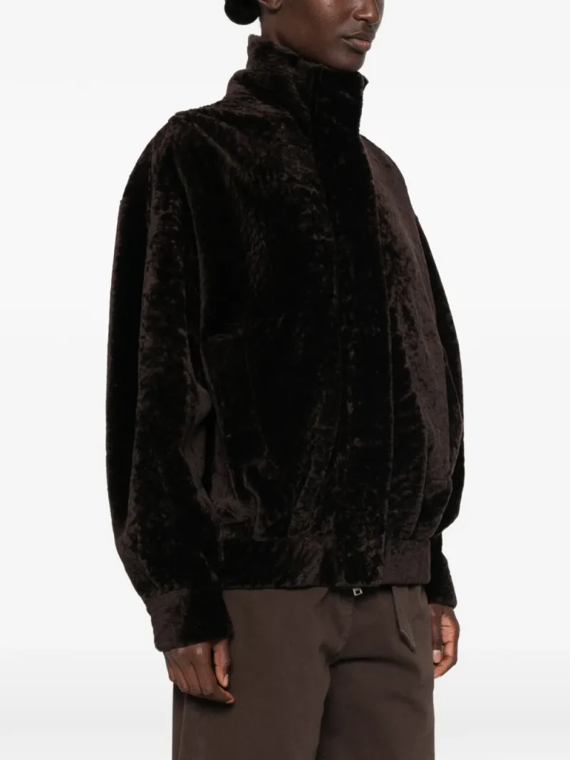 Jacheta ARMA Paula High-Neck Shearling maro - imagine 3
