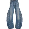 Jeans A.W.A.K.E. Mode Studded Side-Insert albastru