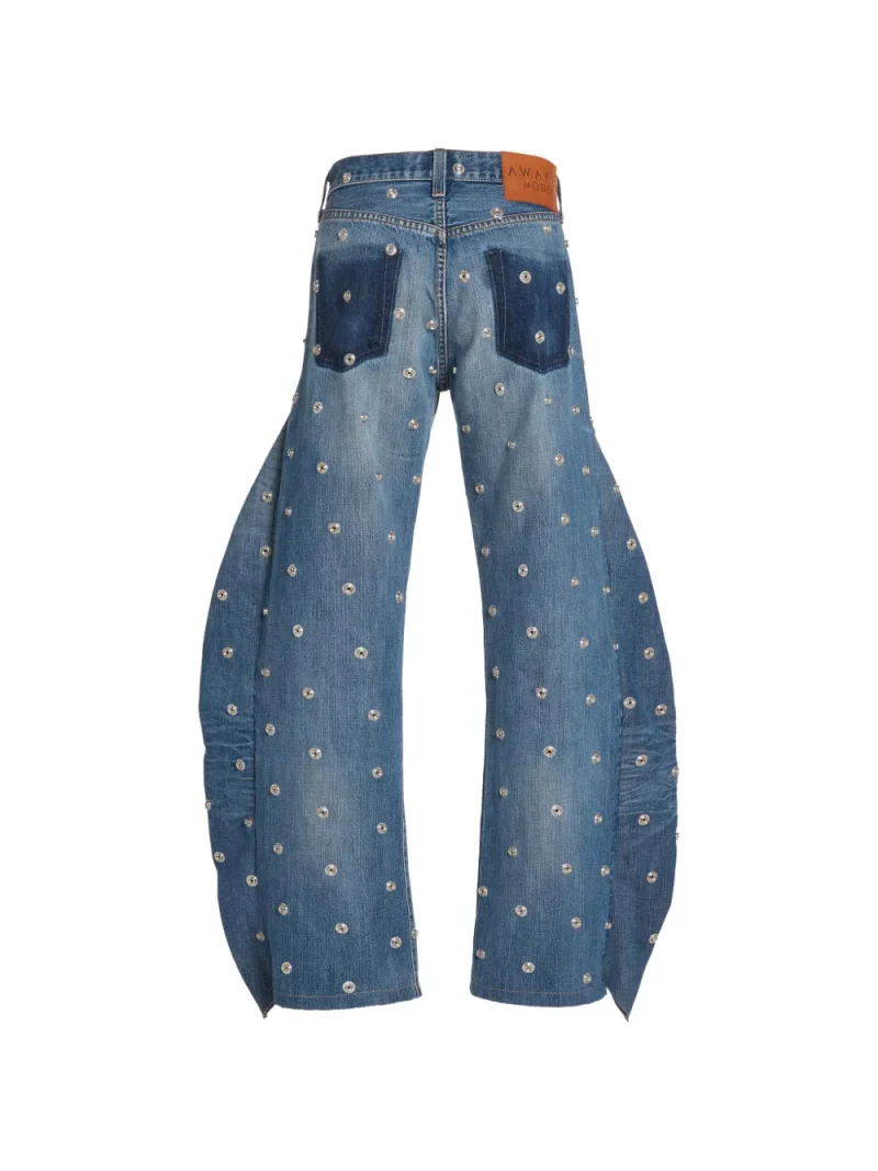Alternative view of Jeans A.W.A.K.E. Mode Studded Side-Insert albastru
