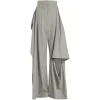 Pantaloni A.W.A.K.E. Mode Slit Knee Trousers Light Gri