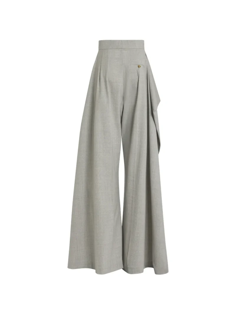 Alternative view of Pantaloni A.W.A.K.E. Mode Slit Knee Trousers Light Gri