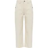 Pantaloni Marant Etoile Ermina Straight-Leg bej
