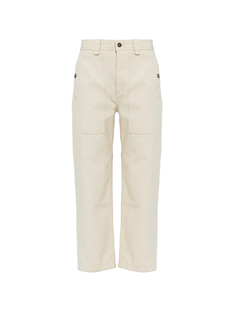 Pantaloni Marant Etoile Ermina Straight-Leg bej