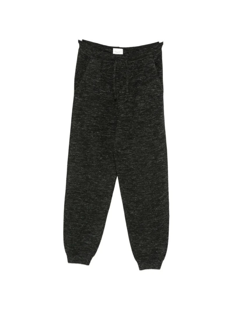 Pantaloni Marant Etoile Kira Drawstring-Waist Track negru
