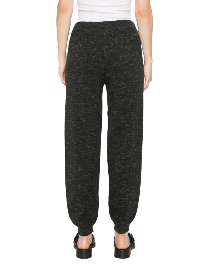 Alternative view of Pantaloni Marant Etoile Kira Drawstring-Waist Track negru