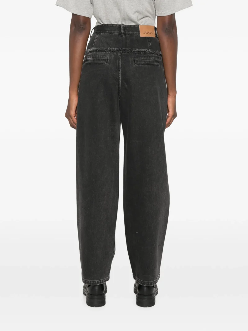 Alternative view of Pantaloni Marant Etoile Pleated-Design negru