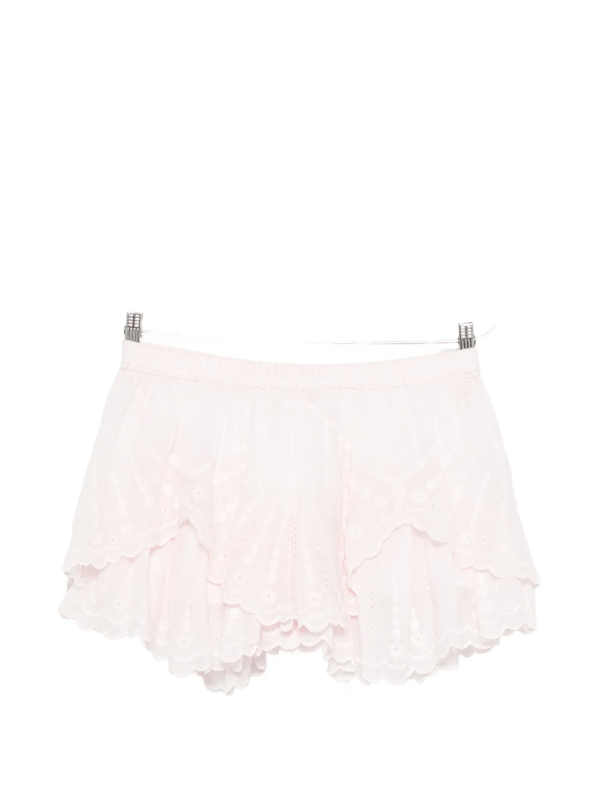 Pantaloni scurti Marant Etoile Broderie-Anglaise roz
