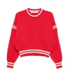 Pulover Golden Goose Long-Sleeve Round-Neck rosu