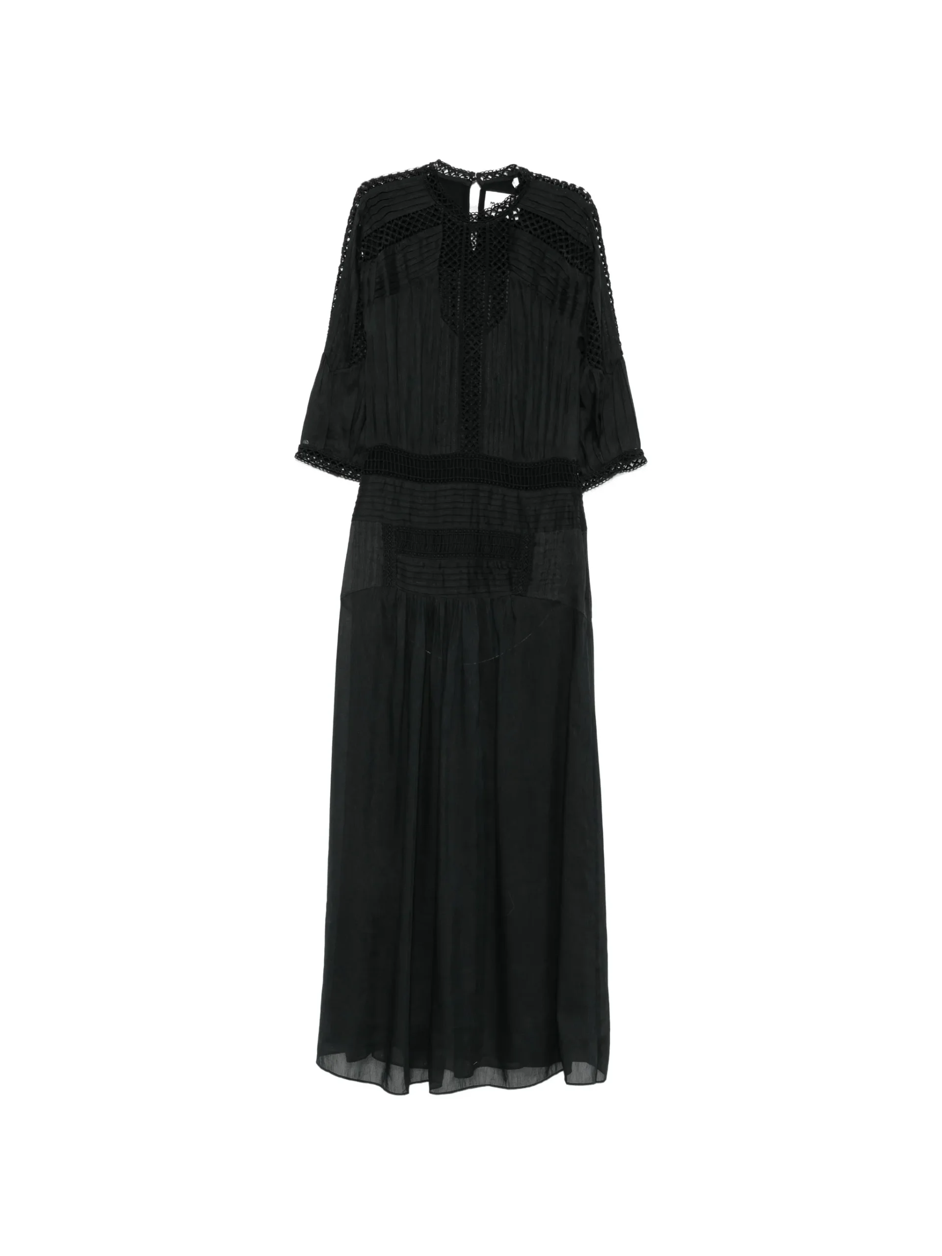 Rochie maxi Marant Etoile Crochet-Detail negru