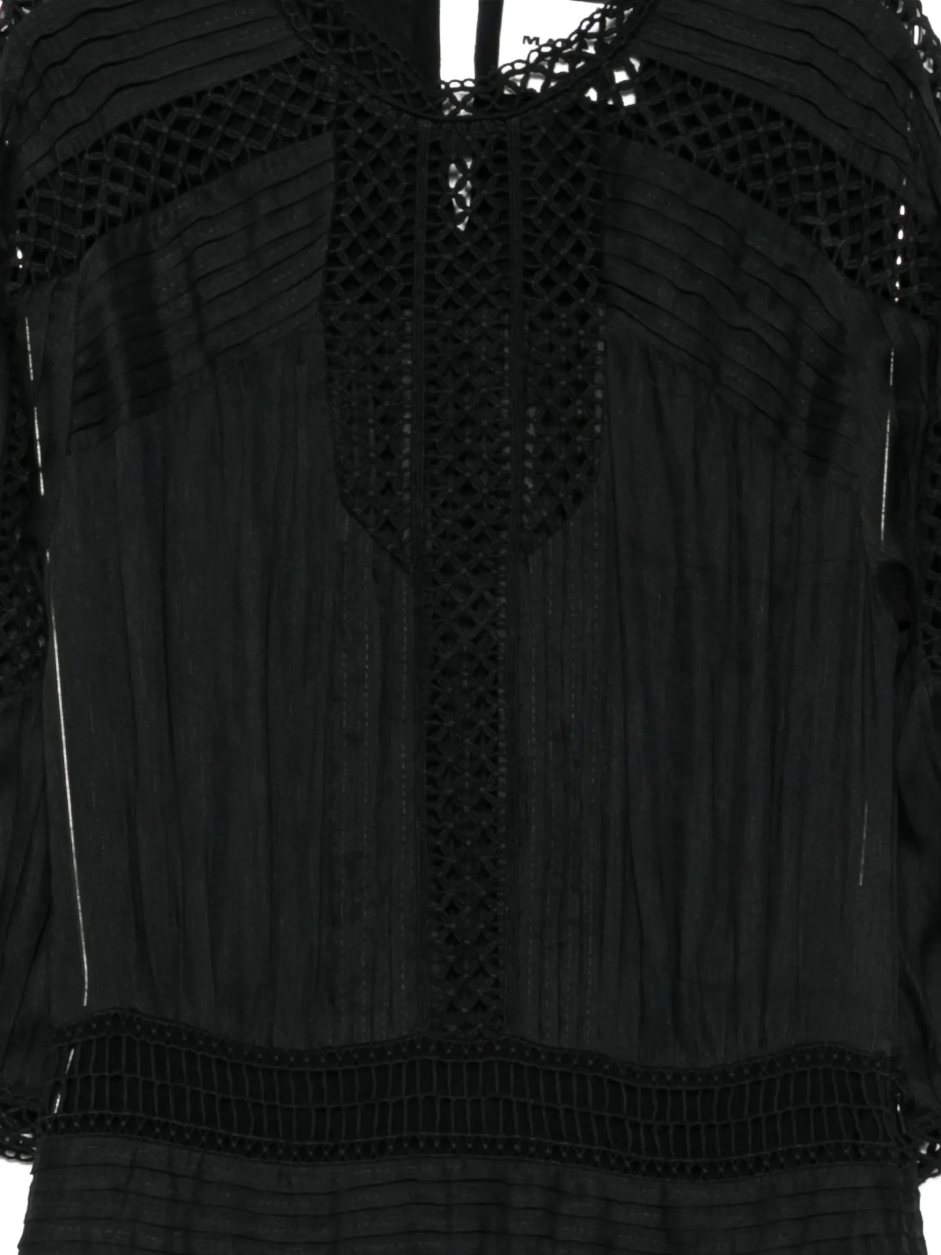 Rochie maxi Marant Etoile Crochet-Detail negru - imagine 3