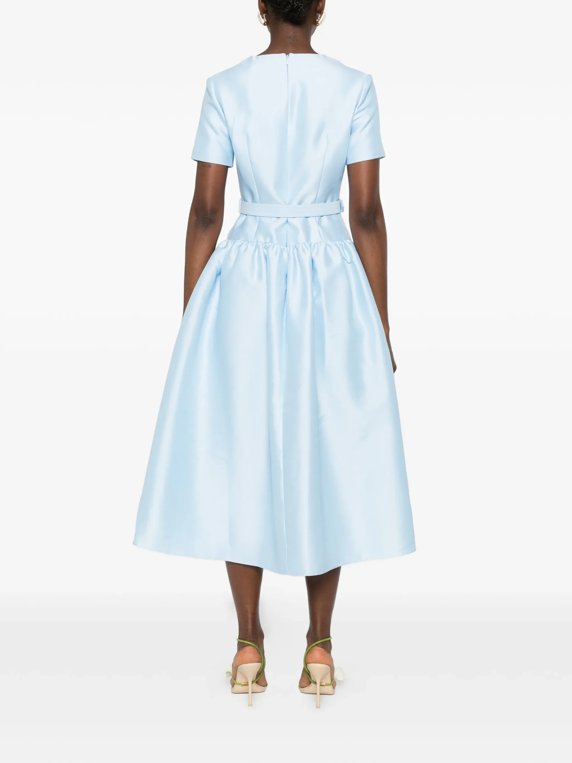 Rochie midi Self-Portrait Double-Breasted albastru - imagine 2