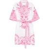 Rochie mini Camilla Livin la vida rosa alb
