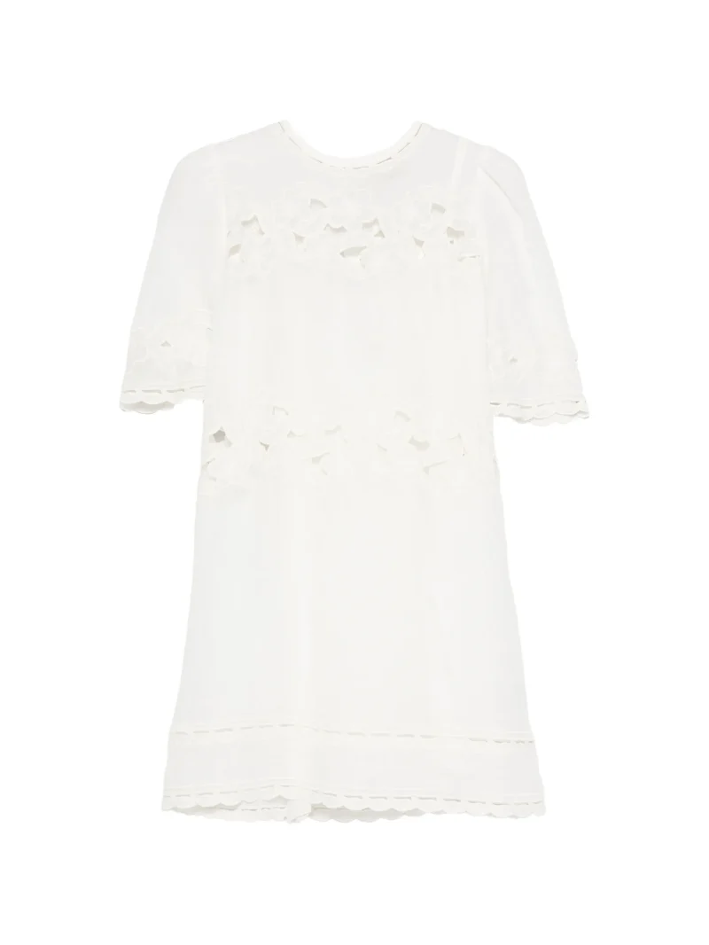 Rochie mini Isabel Marant Reldine Cut-Out alb