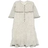 Rochie mini Marant Etoile Daynia Polka-dot Ruffled bej