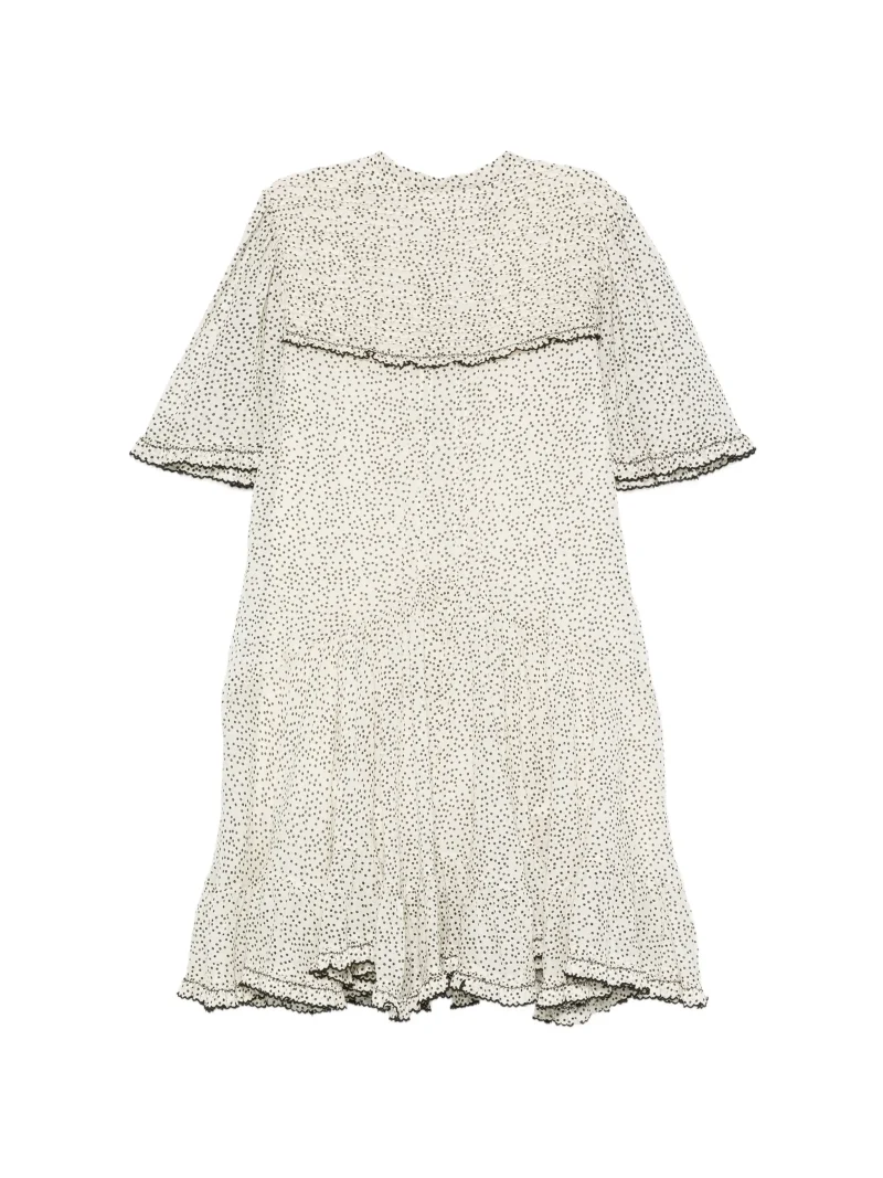 Alternative view of Rochie mini Marant Etoile Daynia Polka-dot Ruffled bej