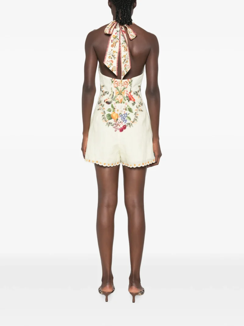 Alternative view of Salopeta Camilla Button Front Halter Va va Vintage bej