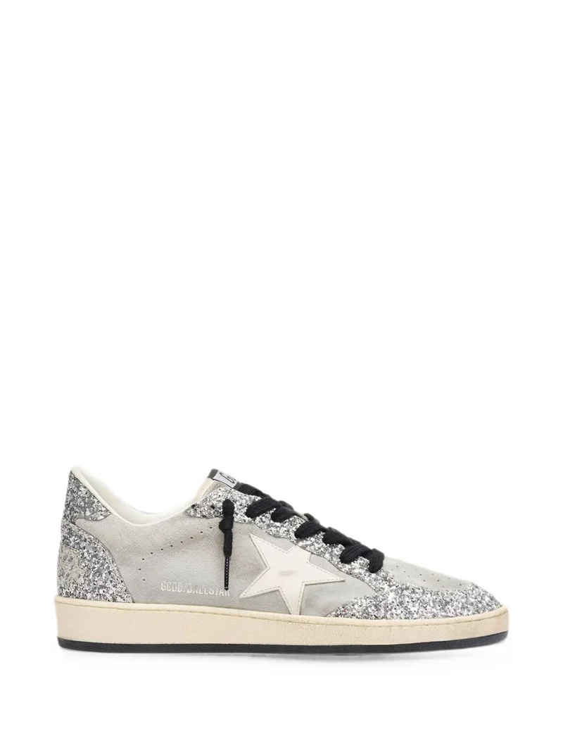 Sneakers Golden Goose Ball Star Glitter-Effect argintiu