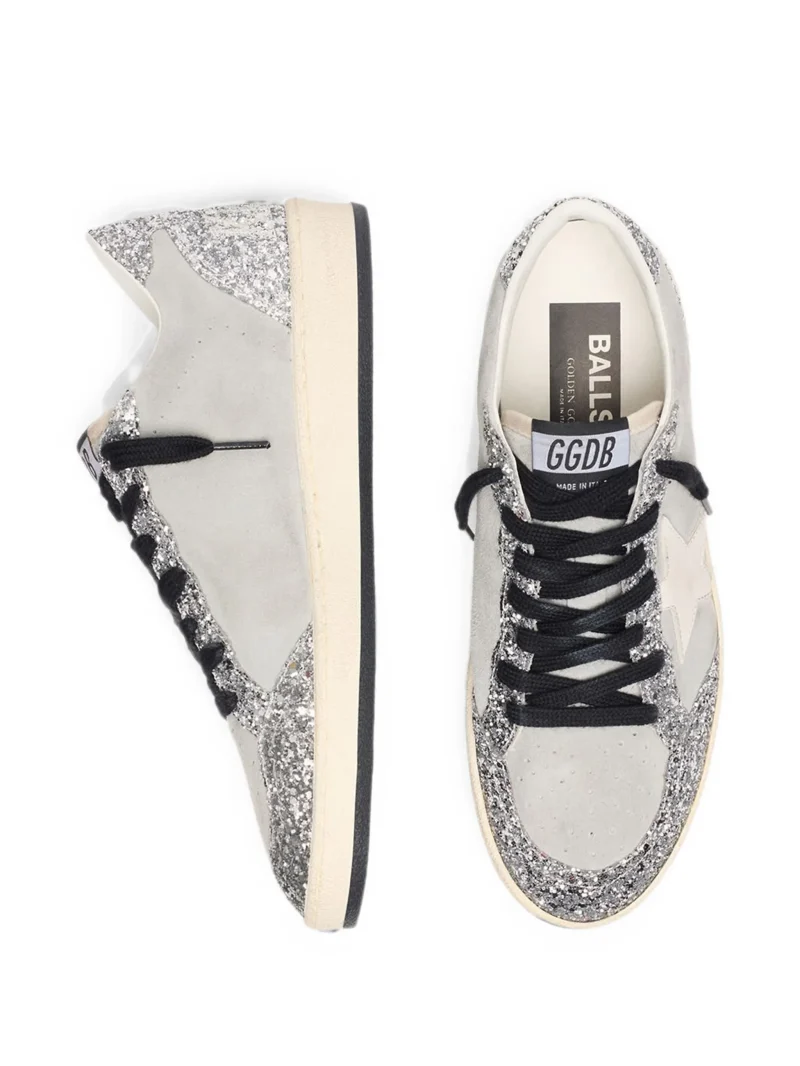 Alternative view of Sneakers Golden Goose Ball Star Glitter-Effect argintiu