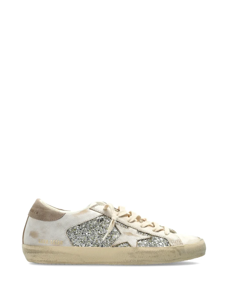 Sneakers Golden Goose Super-Star Glitter-Detail argintiu