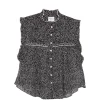 Top Marant Etoile Dersia Polka-Dot negru