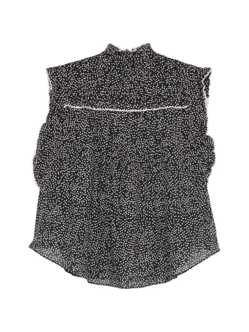 Alternative view of Top Marant Etoile Dersia Polka-Dot negru
