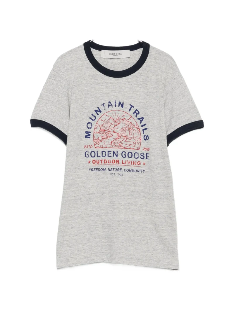 Tricou Golden Goose Crew Neck Short-Sleeve gri