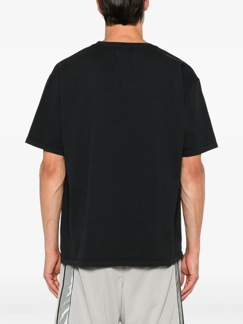 Tricou RHUDE logo-print graphic-print negru - imagine 4